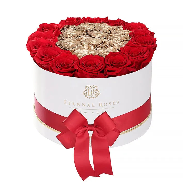 22-25 Preserved Roses in Round Gift Box