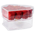 15 Red Preserved Roses in Acrylic Heart Jewelry Box