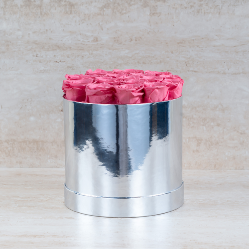 16 Preserved Roses in Mirror Gift Box