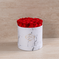 13 Preserved Roses in Marble Gift Box – Style 2
