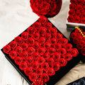 36 Red Preserved Roses in Velvet Square Gift Box