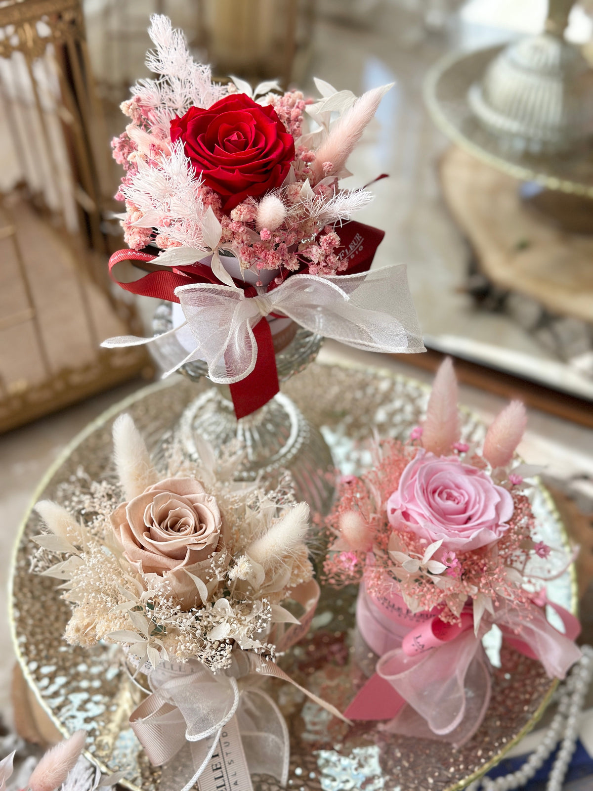 Single Preserved Rose in Heart Gift Box