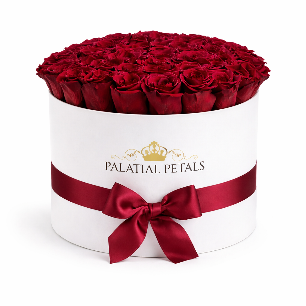 25-30 Preserved Roses in Round Gift Box