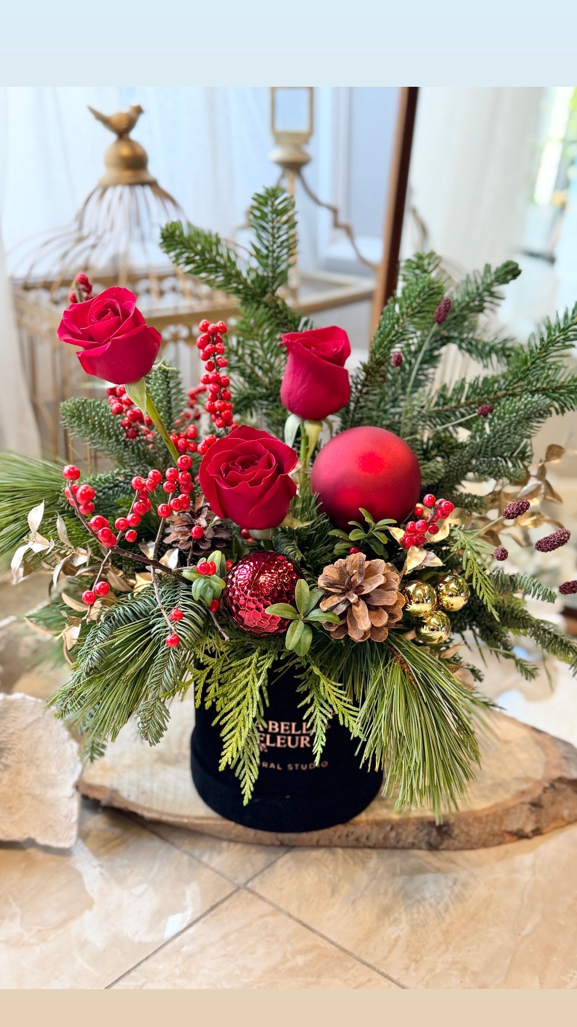 Preserved Roses in Velvet Gift Box