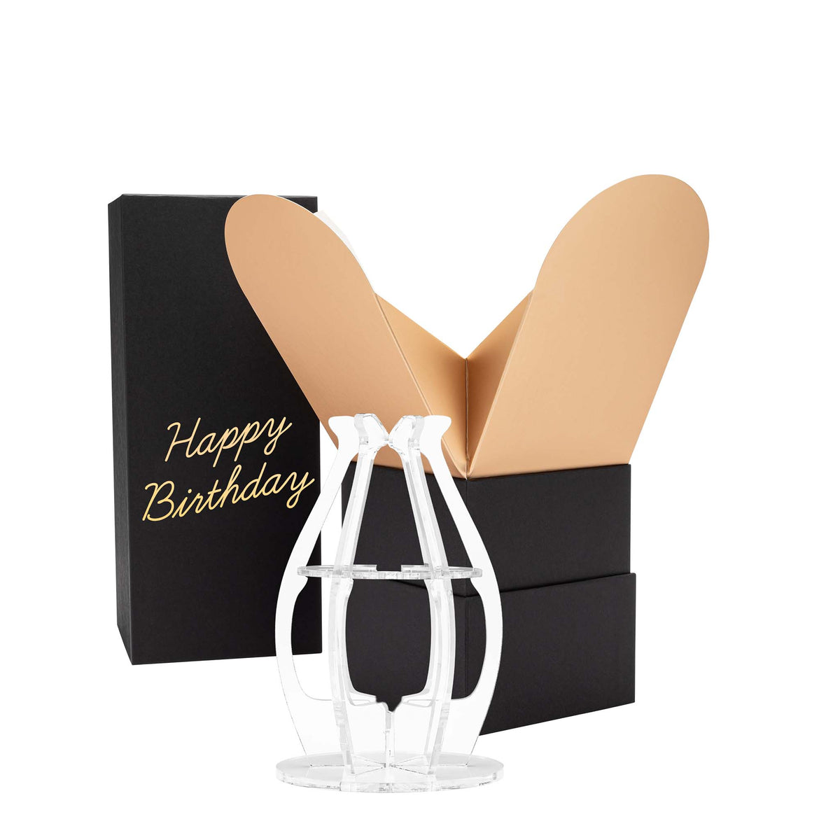 Gift Box & Vase Add-On – "Happy Birthday"