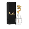 24K Gold Dipped Real Rose Gift Box – "Mom You Are Loved"