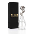 Platinum Dipped Real Rose Gift Box – "Mom You Are Loved"