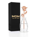 Rose Gold Dipped Real Rose Gift Box – "Mom You Are Loved" – Style 2