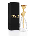High Detail 24K Gold Dipped Real Rose Gift Box – "Mom You Are Loved"