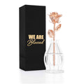 Rose Gold Dipped Real Rose Gift Box – "We Are Blessed"