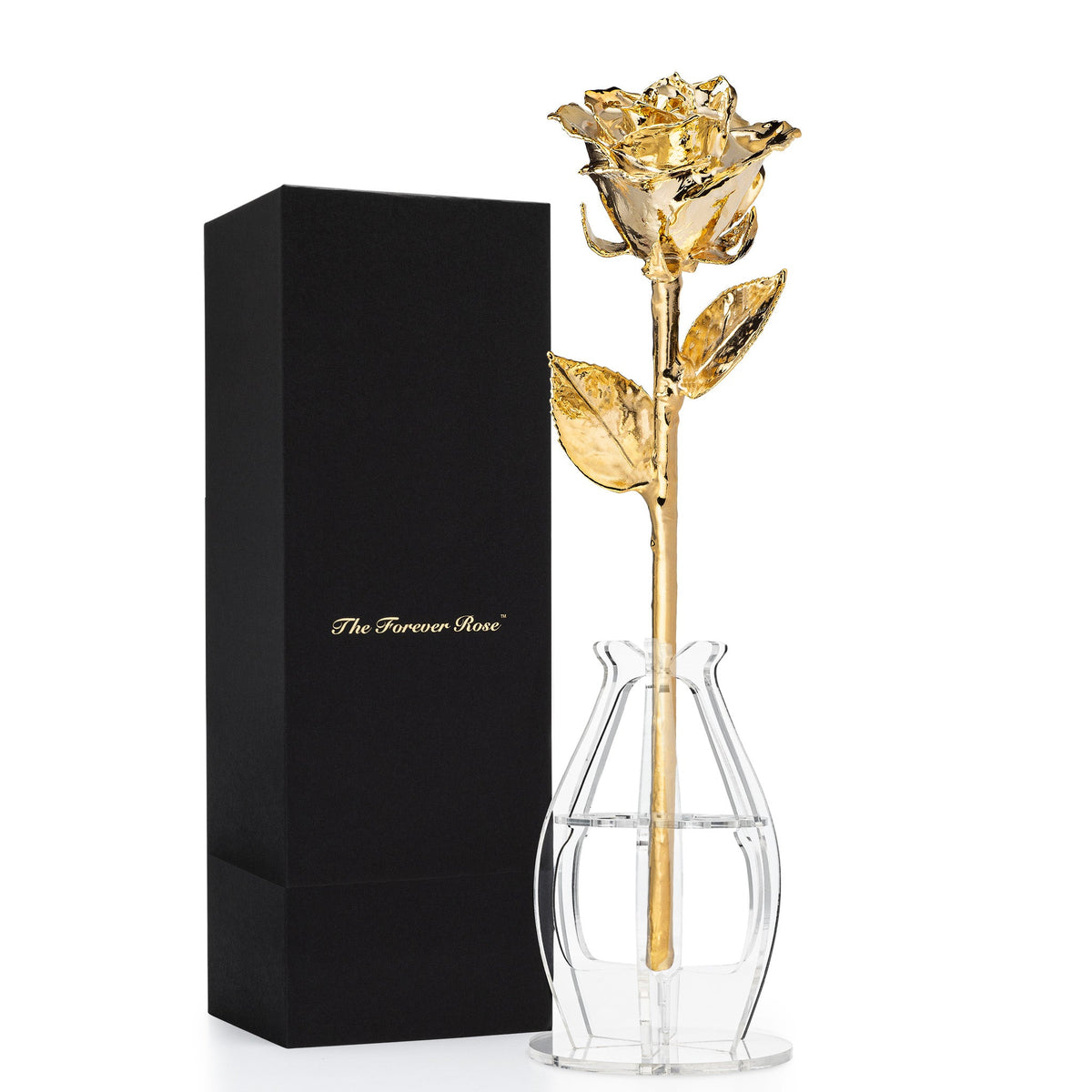 24K Gold Dipped Real Rose Gift Box