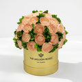 Peach Preserved Hydrangeas in Mirror Gift Box