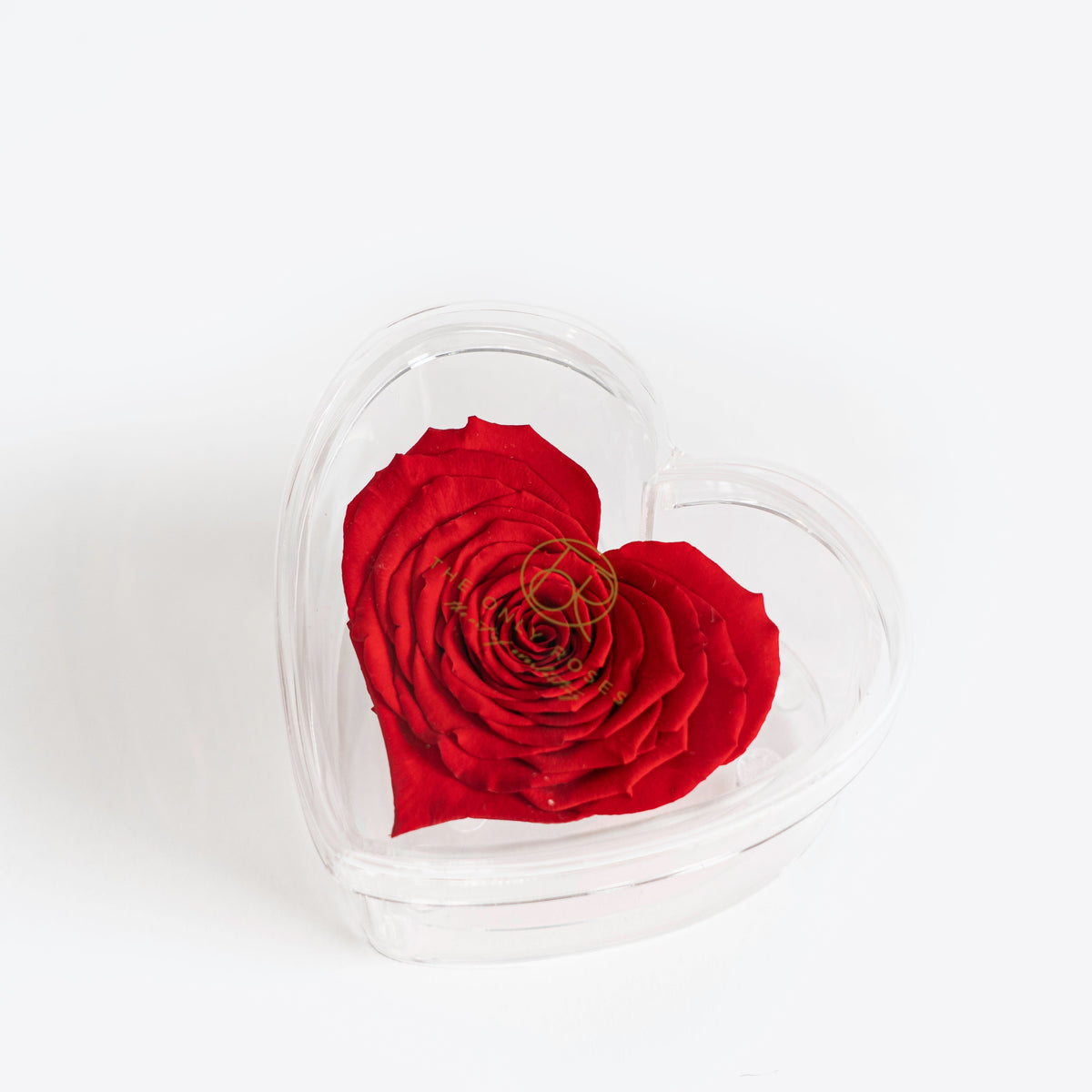 Preserved Roses in Acrylic Heart Gift Box – Style 2