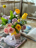 Preserved Roses in Pink Gift Box for Mother's Day