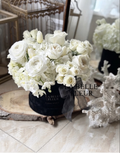 White Preserved Hydrangeas Gift Box