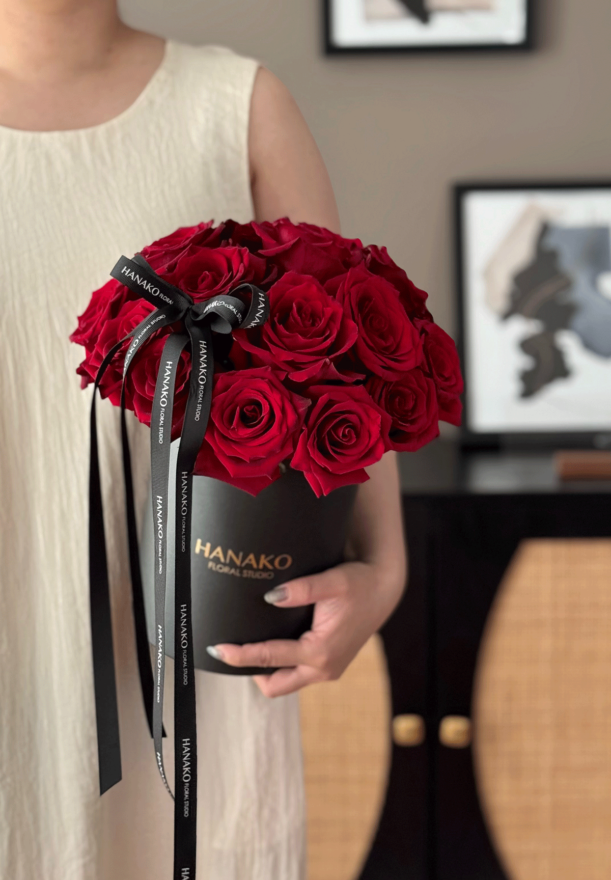 18-20 Red Preserved Roses in Heart Gift Box