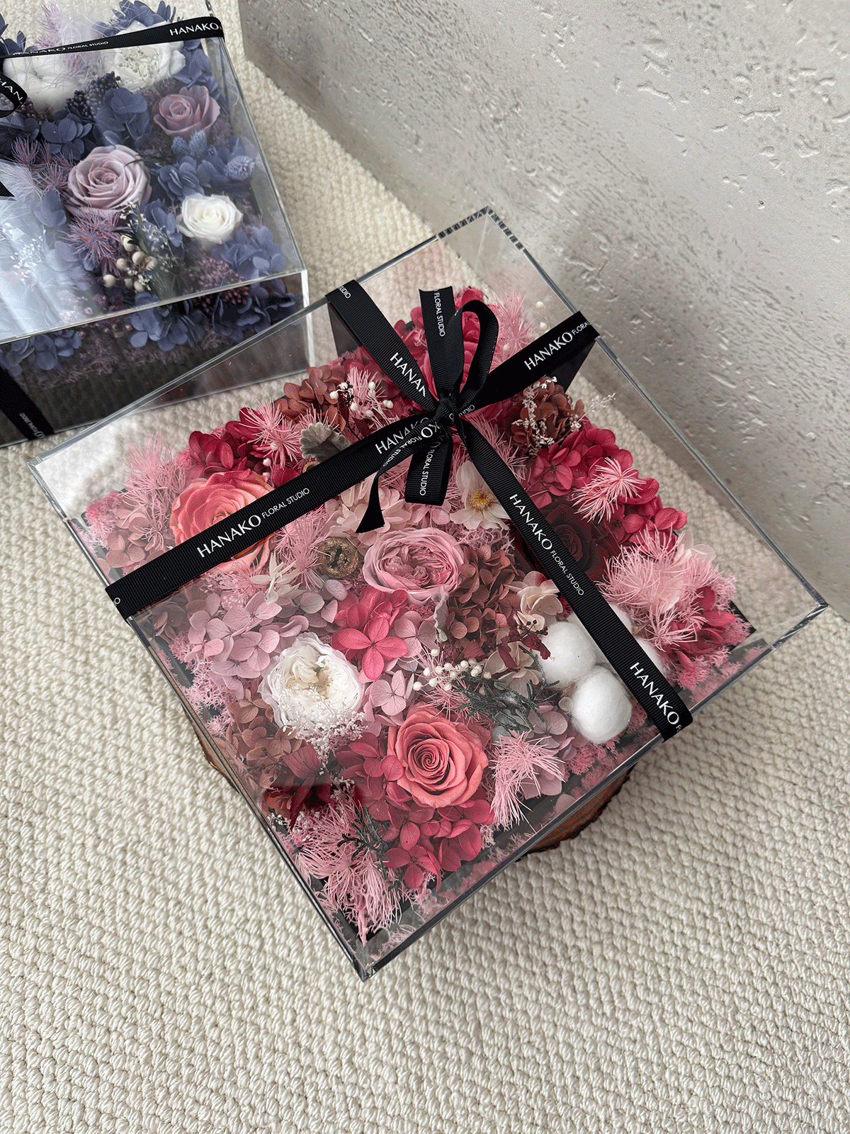 Preserved Roses in Acrylic Gift Box