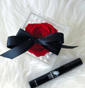 Single Preserved Rose in Acrylic Jewelry Box