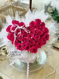 26 Preserved Roses in Heart Gift Box for Valentine's Day