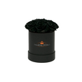 Mini Black Magic Preserved Roses in Round Gift Box