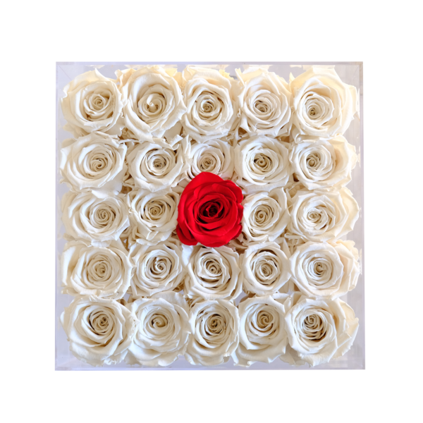 Grand Preserved Roses in Square Gift Box – Style 2