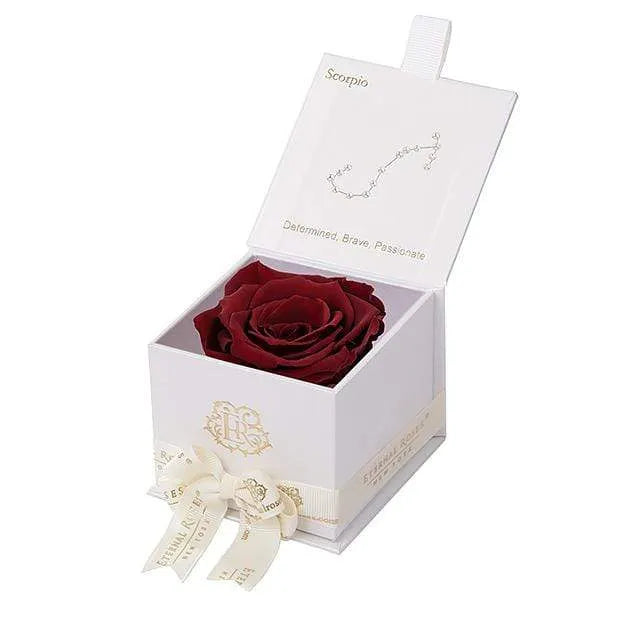 Preserved Roses in White Gift Box – Scorpio Zodiac Gift