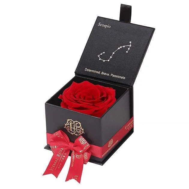 Preserved Roses in Black Gift Box – Scorpio Zodiac Gift
