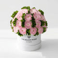 White & Pink Preserved Hydrangeas Gift Box