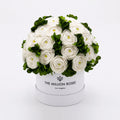 Green Preserved Hydrangeas in Classic White Gift Box – Style 2