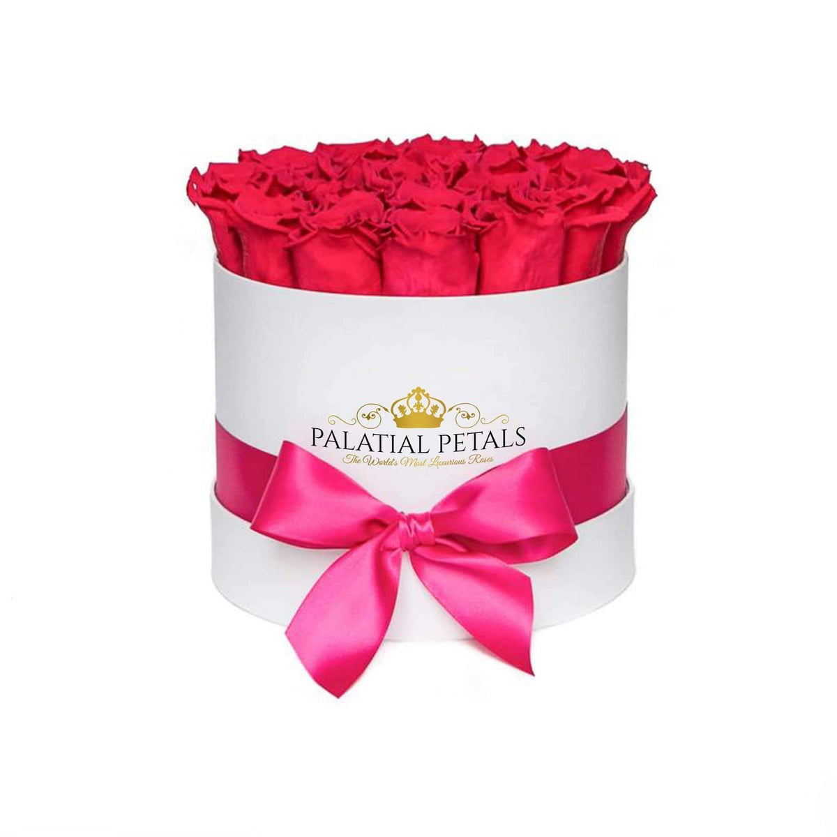 Pink Preserved Roses in Classic Round Gift Box