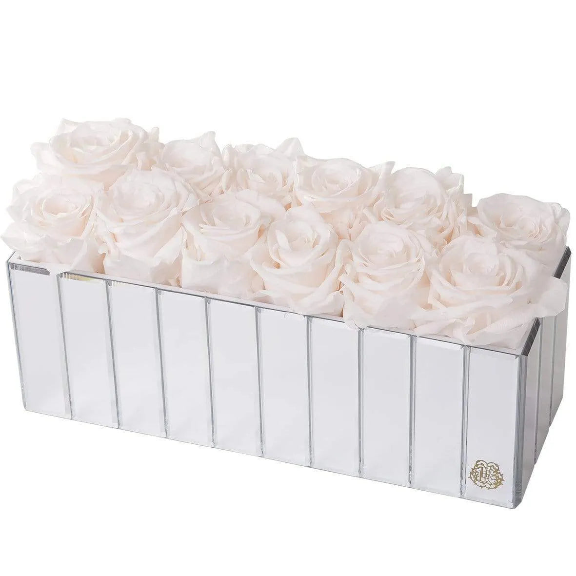 12 Preserved Roses in Mirror Gift Box