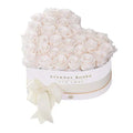 25-28 Preserved Roses in Heart Gift Box