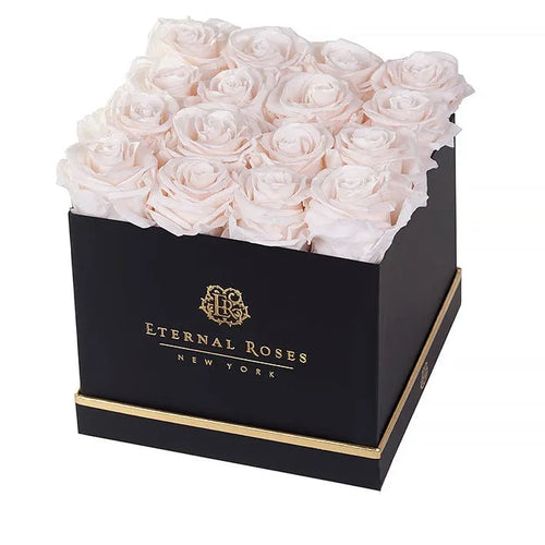 16 Preserved Roses in Square Gift Box for Birthday