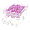 9 Preserved Roses in Acrylic Jewelry Box