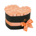 Champagne Preserved Roses in Heart Gift Box
