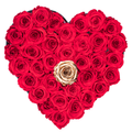 Large Preserved Roses in Heart Gift Box