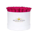 Grand Hot Pink Preserved Roses in Round Gift Box