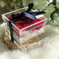 9 Preserved Roses in Acrylic Jewelry Box – Style 3