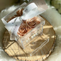 4 Preserved Roses in Acrylic Jewelry Box – Style 3
