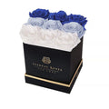 Large 9 Preserved Roses in Ombre Square Gift Box