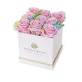 Large 9 Aurora Preserved Roses in Square Gift Box