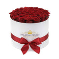 Grand Red Preserved Roses in Round Gift Box