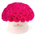 Pink Preserved Roses in Dome Box