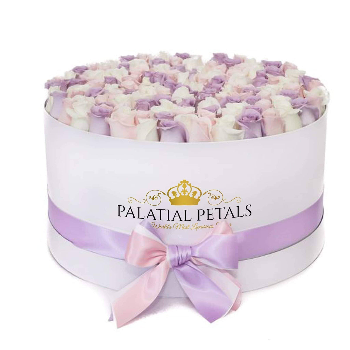 Preserved Roses in Deluxe Round Gift Box – Style 2