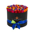 36-38 Rainbow Preserved Roses Gift Box