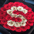 Red Preserved Roses in Deluxe Round Gift Box