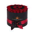 Large Red & Black Magic Preserved Roses in Round Gift Box