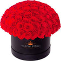 Large Red Preserved Roses in Velvet Dome Box