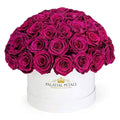 Large Red Wine Preserved Roses in Dome Box