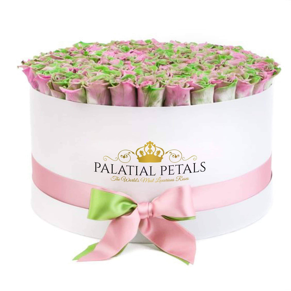 Preserved Roses in Deluxe Round Gift Box